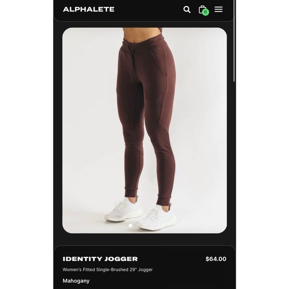 Identity Jogger - Mahogany - Picture 1 of 3